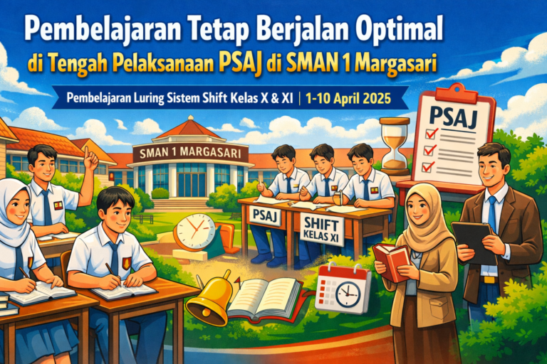Pembelajaran Tetap Berjalan Optimal di Tengah Pelaksanaan PSAJ di SMAN 1 Margasari